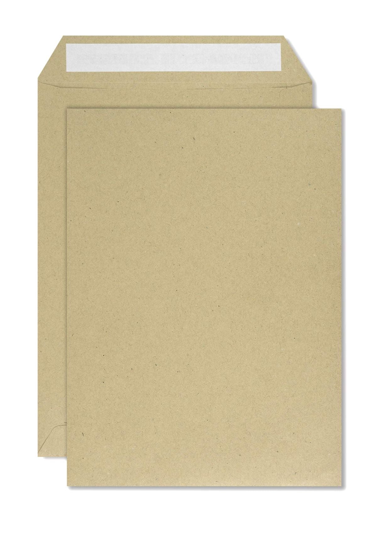 Two brown envelopes on a white background