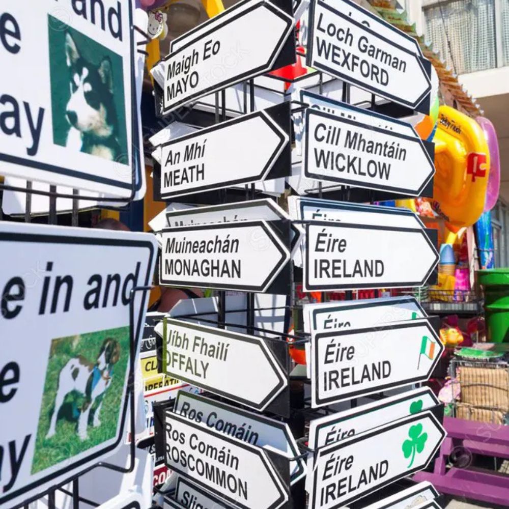 Collection of Irish magnets.